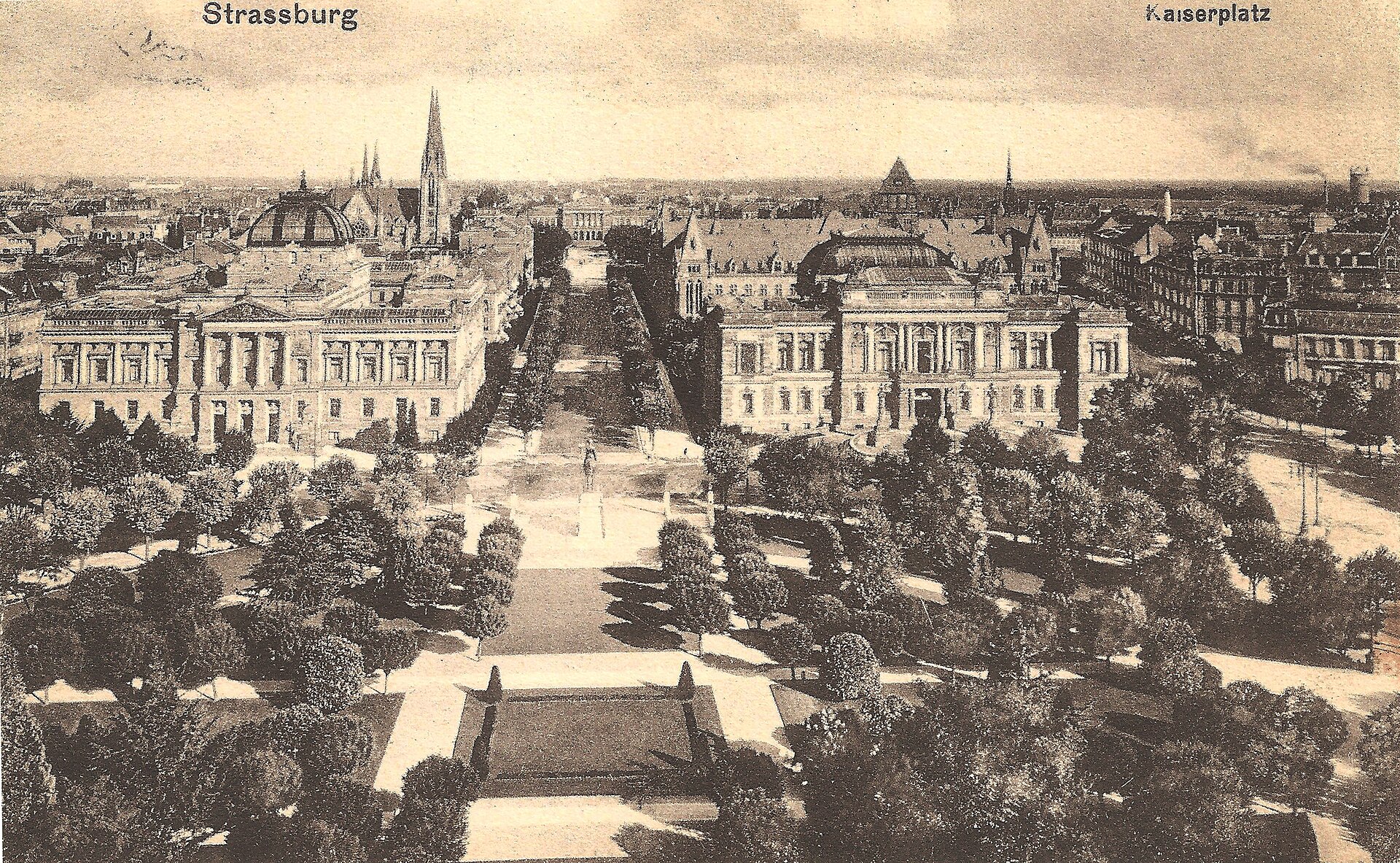 Place de la République, then the Kaiserplatz, around 1910